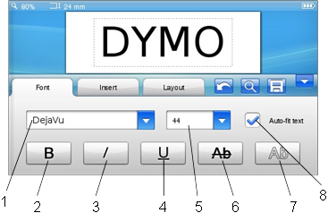 Het lettertype selecteren