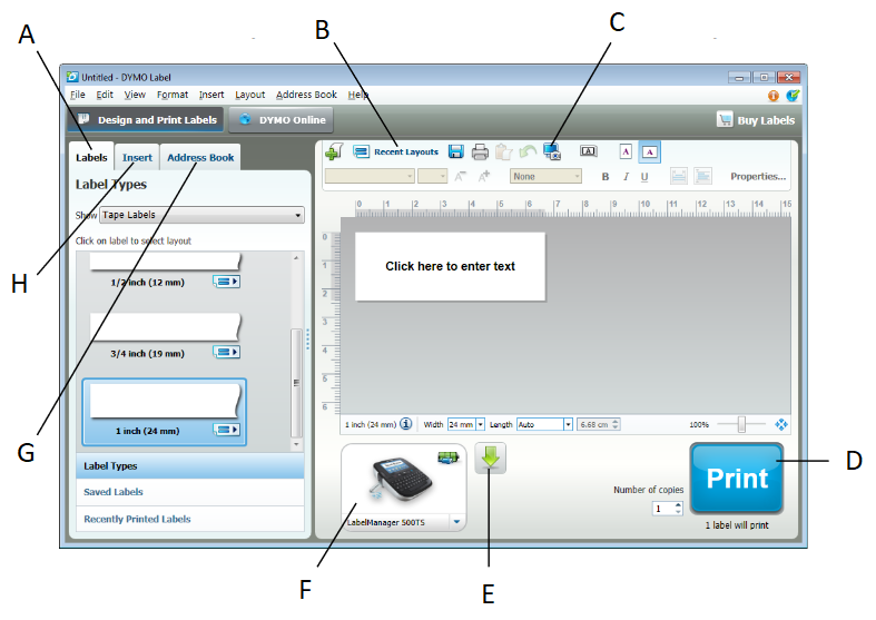 DYMO Label-software gebruiken