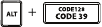 Code 128 barcode knop