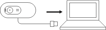 DE WEBCAM AANSLUITEN VIA USB-A
