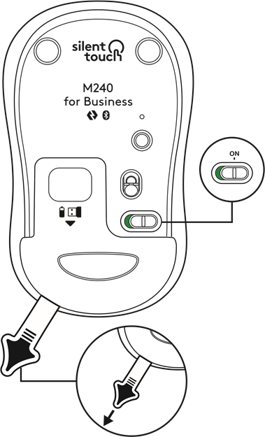 DE MUIS VIA Bluetooth&reg; VERBINDEN - Stap 1