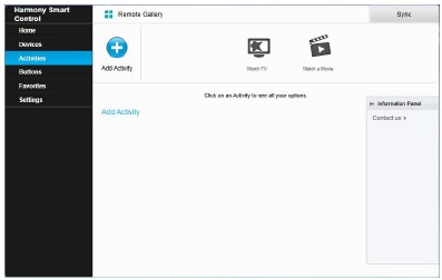 Activiteiten toevoegen met MyHarmony