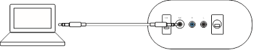 VERBINDEN VIA 3,5MM-KABEL - Stap 1