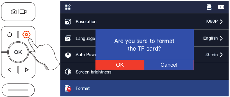 TF-kaart formatteren