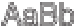 Lettertype met omtrek