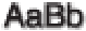 Lettertype met schaduw