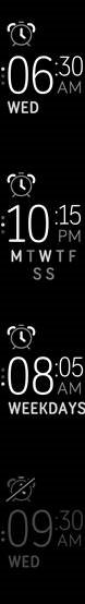 Illustratie van de Alarms-app op Inspire.
