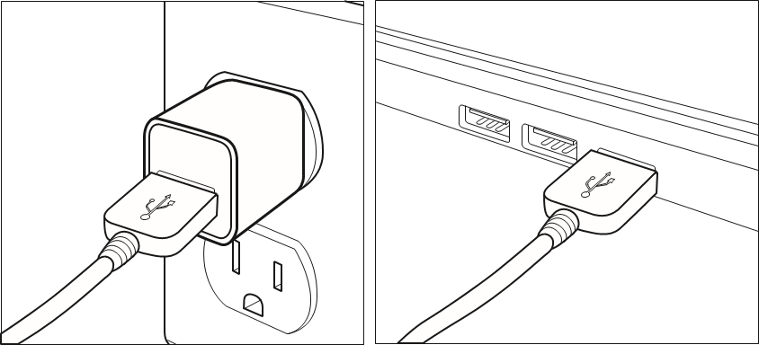 De batterij opladen - Stap 2