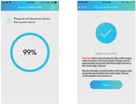 Nadat de update is voltooid
