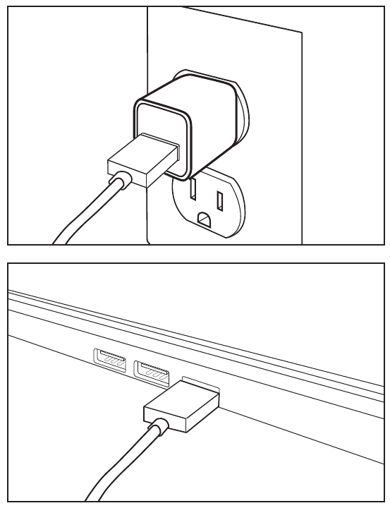 De batterij opladen - Stap 2