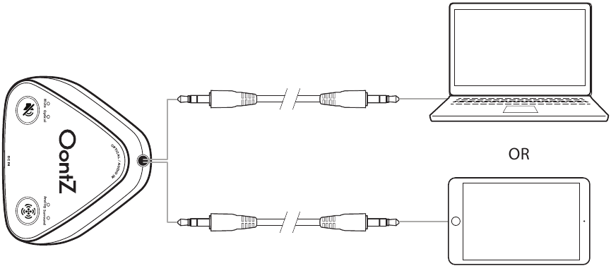 Verbinding maken met apparaten met behulp van een 3,5 mm audiokabel