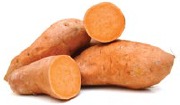 Zoete aardappel wafels