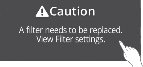 Wanneer filters vervangen - Stap 1