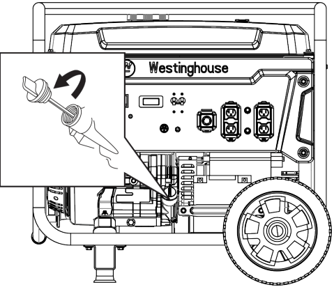 MOTOROLIEPEIL CONTROLE - Stap 2