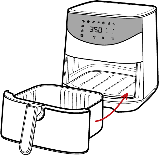 Uw Airfryer gebruiken - Stap 1