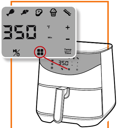 Uw Airfryer gebruiken - Stap 3
