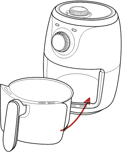 Uw Air Fryer gebruiken - Stap 1
