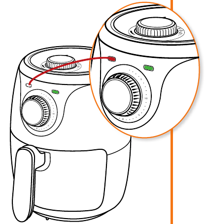 Uw Air Fryer gebruiken - Stap 4