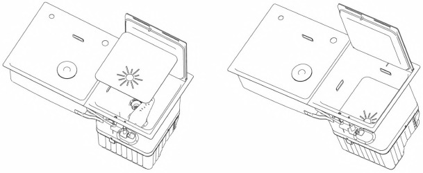 Gebruik van accessoire voor secundaire spoelbakafdekking