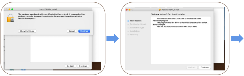 De driver (stuurprogramma) installeren op Mac - Stap 1