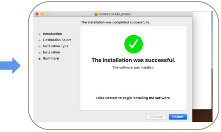 De driver (stuurprogramma) installeren op Mac - Stap 2