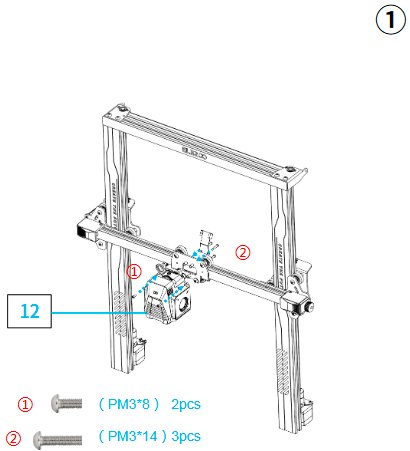 Machine-installatie - Stap 1
