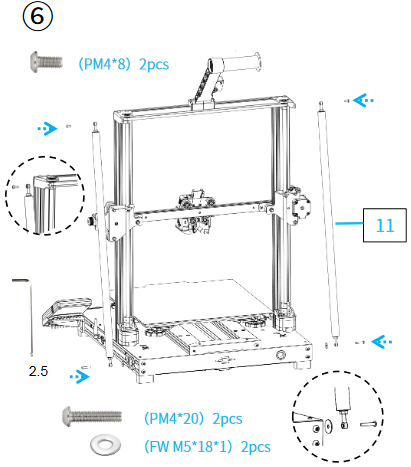 Machine-installatie - Stap 6