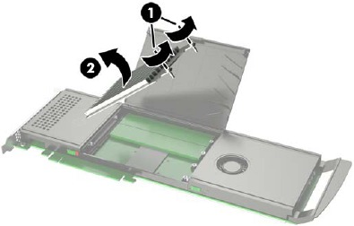 Aanvullende M.2-modules installeren - Stap 2