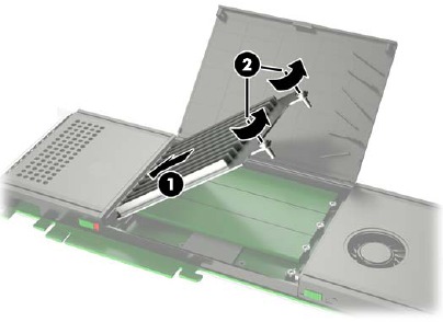 Aanvullende M.2-modules installeren - Stap 7