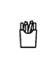 Symbool voor bevroren frites