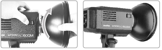 Reflector installeren