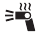 Pictogram oververhittingsbeveiliging