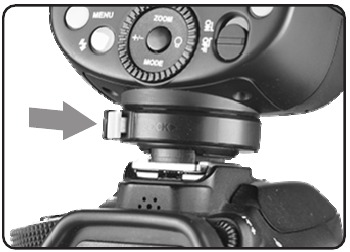 Bevestigen aan een camera - Stap 1