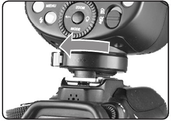 Bevestigen aan een camera - Stap 3