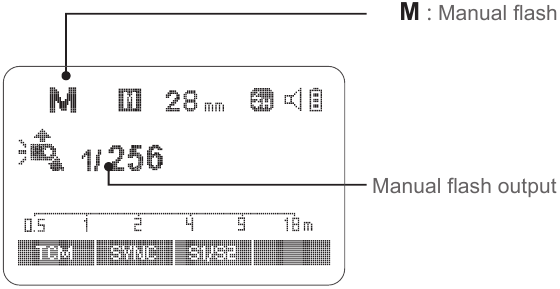 LCD-paneel - M Handmatige Flits