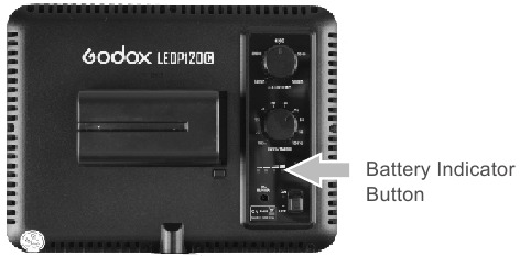Batterij-indicator knop