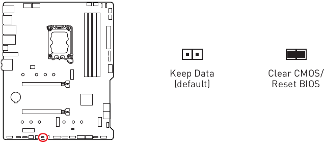 JBAT1: Clear CMOS (Reset BIOS) Jumper