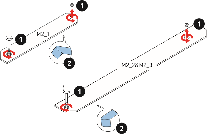 M.2-sleufinstallatie - Stap 1