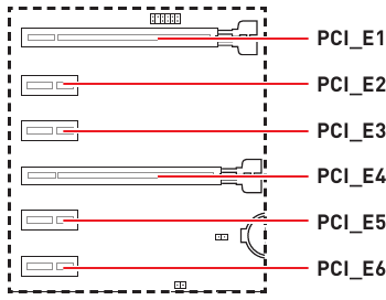 PCI_E1~6: PCIe-uitbreidingssleuven