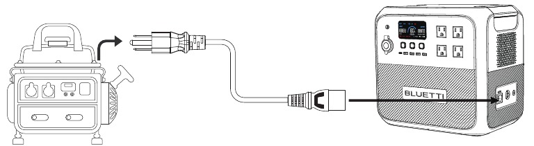 Opladen via generator
