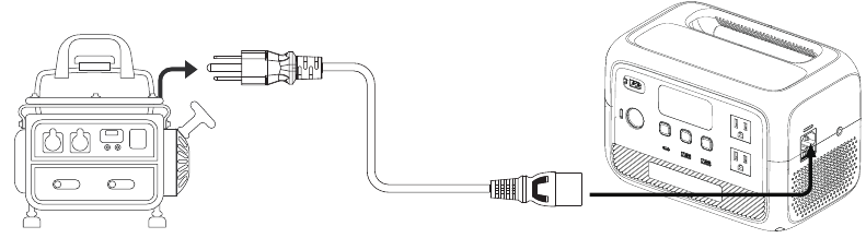 Opladen via generator