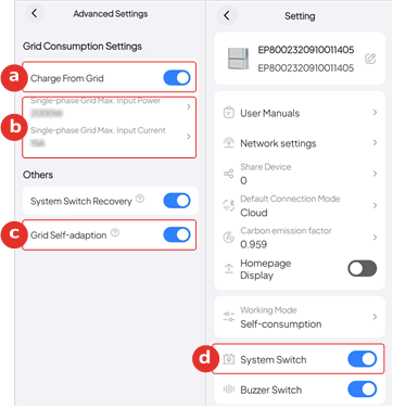 Opladen met behulp van een generator