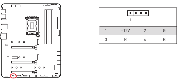 JRGB1: RGB LED-connector