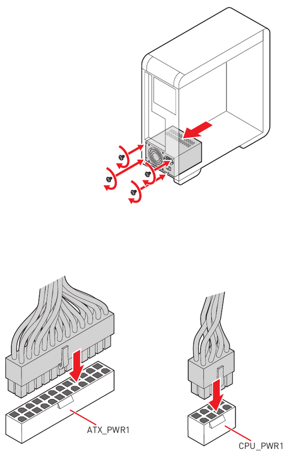 De stroomconnectoren aansluiten