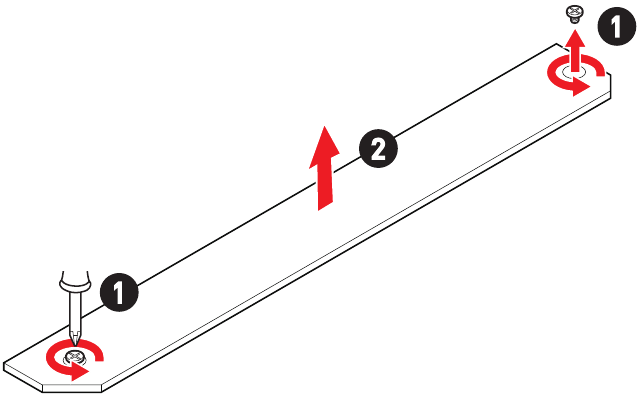 M.2-module in M2_2- en M2_3-sleuven installeren