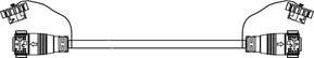 Verlengde batterij-uitbreidingskabel