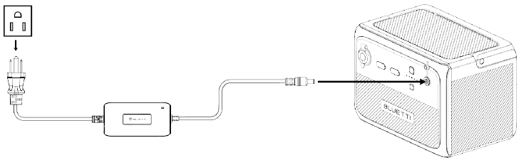 Opladen - Opladen met adapter