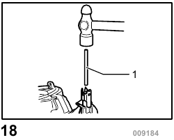 Vastgelopen spijkermachine