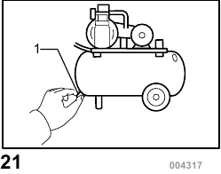Onderhoud van compressor en luchtslang