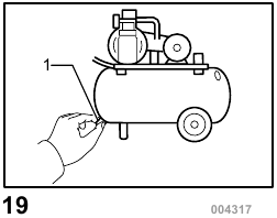 Onderhoud van compressor en luchtslang